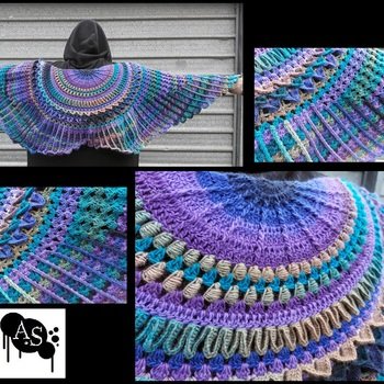 I just finished making your stunning pattern for the Wings Of Love shawl x Thank you for such a beautiful pattern hun :)
I used the Yarn: Viking of Norway - Nordlys Superwash Wool - Color no. 964