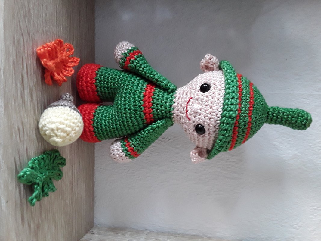 Herbstwichtel LUI mit Blatt und Eichel