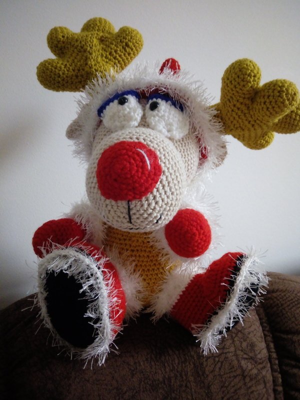 Weihnachts Elch - Häkelanleitung von Diana´s kleiner Häkelshop