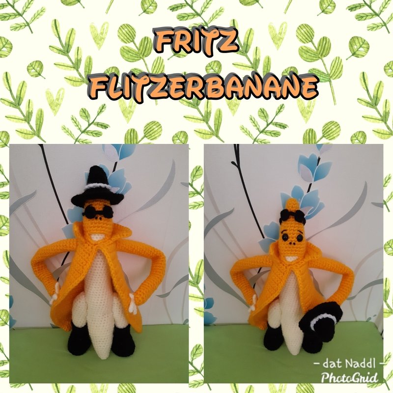 Häkelanleitung Jim Banane oder Komissar Jim