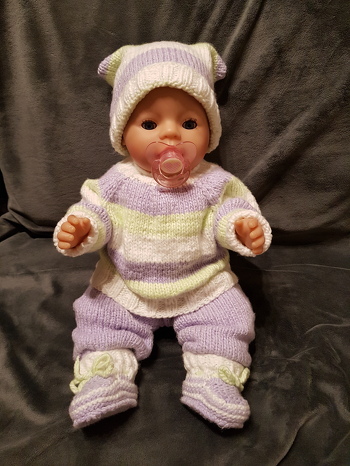 Püppchen ein gestrickt.