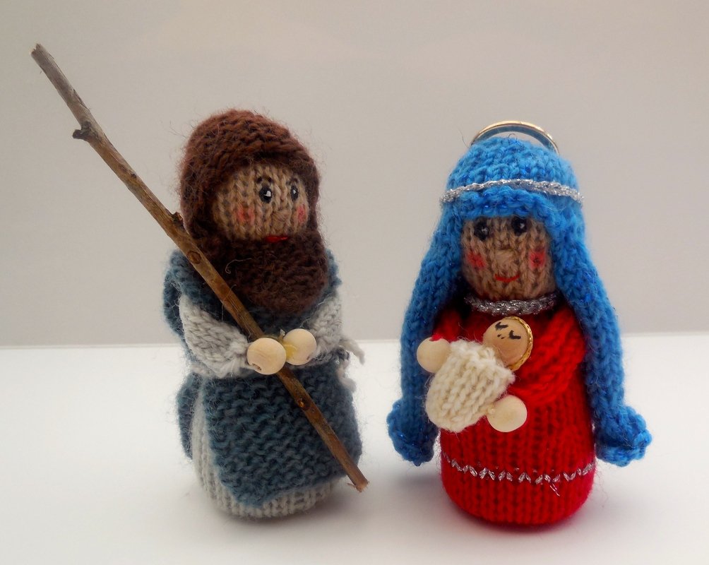 Strickanleitung - Krippenfiguren 9tlg.