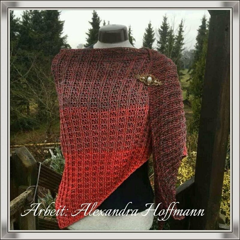 Häkelanleitung: * Osterei * Dreieckstuch im Strickmuster