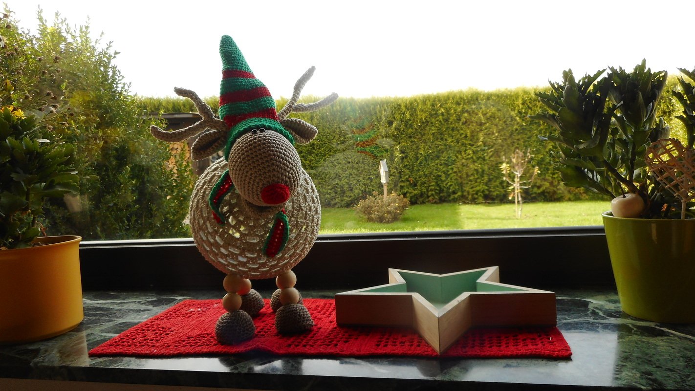 Häkelanleitung Lampe Lorenz Rentier / Dekoidee