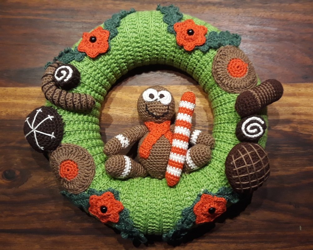 Häkelanleitung Türkranz Lebkuchenmännchen - PDF Datei