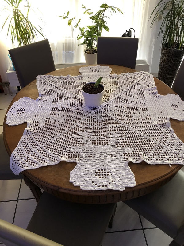 Häkeln / Mitteldecke &quot;Rudi&quot;