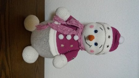 Weihnachtslampe Schneemann Flocke