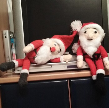 Meine Weihnachtsmänner. Erster Versuch