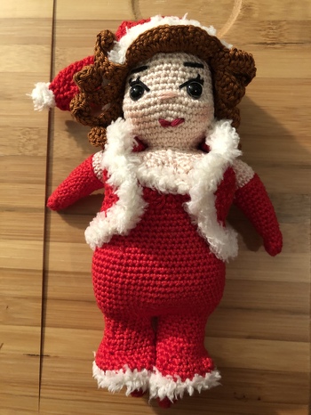 Eine selbstgestaltete Weihnactsfrau