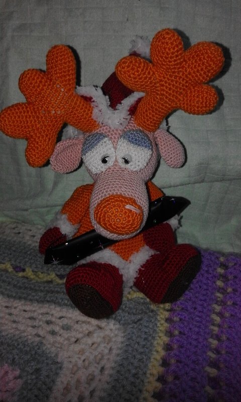 Weihnachts Elch - Häkelanleitung von Diana´s kleiner Häkelshop