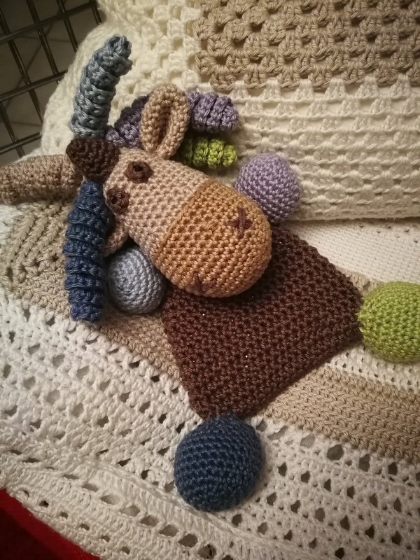 Crinkle toy little unicorn