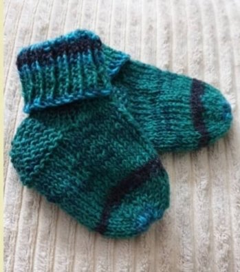 Babysöckchen. Eine tolle Anleitung
