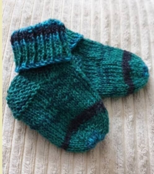 Babysöckchen - Strickanleitung für Anfänger - Adventskalender