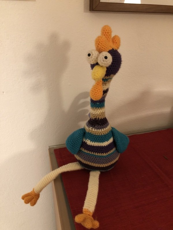 XL Gockel GLUPSCHI Kantenhocker Hühner Hahn Ostern Frühlingsdeko