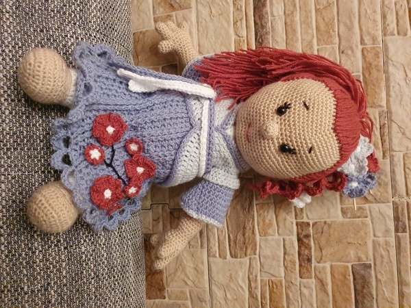 Häkelanleitung, Kiomi das Kirschblütenmädchen