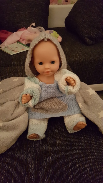 Puppen Kleidung von vorne