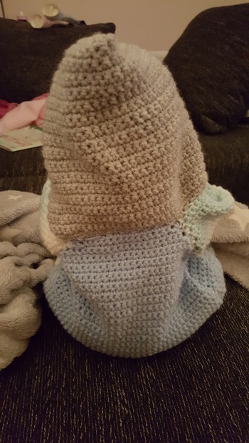 Kaputzen Pollover von hinten