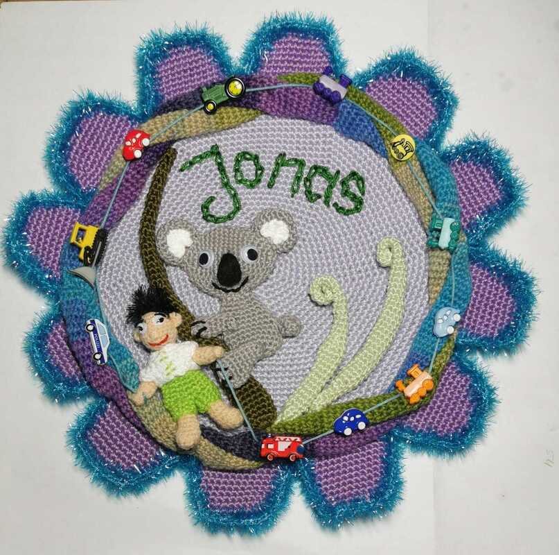 Haustürschild 004 Koala Häkelanleitung Amigurumi