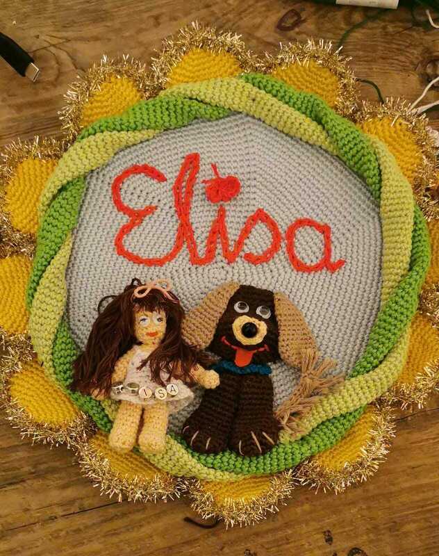 Haustürschild 007 Hund Häkelanleitung Amigurumi