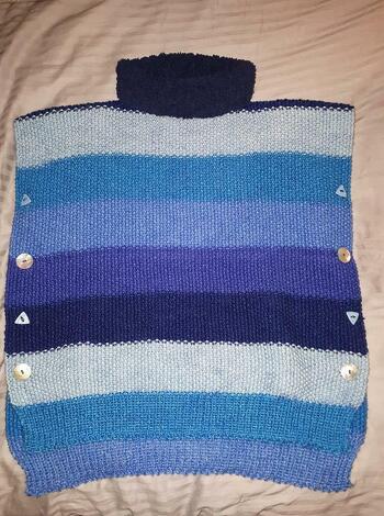 Pullunder-Poncho oder Pulli ohne Ärmel