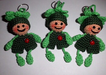 Es hat viel Freude gemacht diese süßen Glücksbringer zu häkeln!