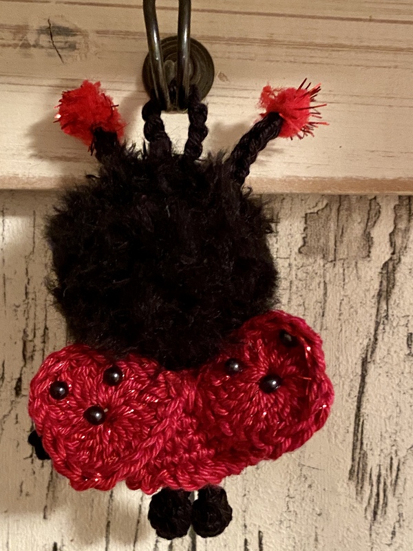 Herr und Frau Glückskäfer Schlüsselanhänger Liebespaar Marienkäfer Taschenbaumler Glücksbringer