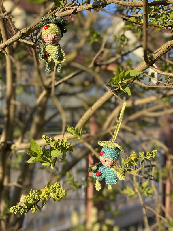 Glücksklee Schlüsselanhänger Kleeblatt Taschenbaumler Glücksbringer