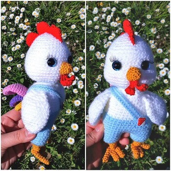 Eine sehr gut verständliche Anleitung mit vielen Bildern
https://www.crazypatterns.net/de/items/60632/hahn-cilli