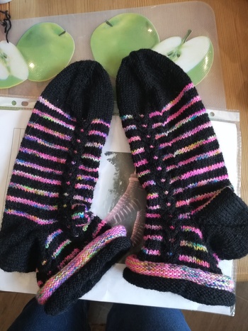 Meine Socken waren ratz fatz fertig. Tolle Anleitung