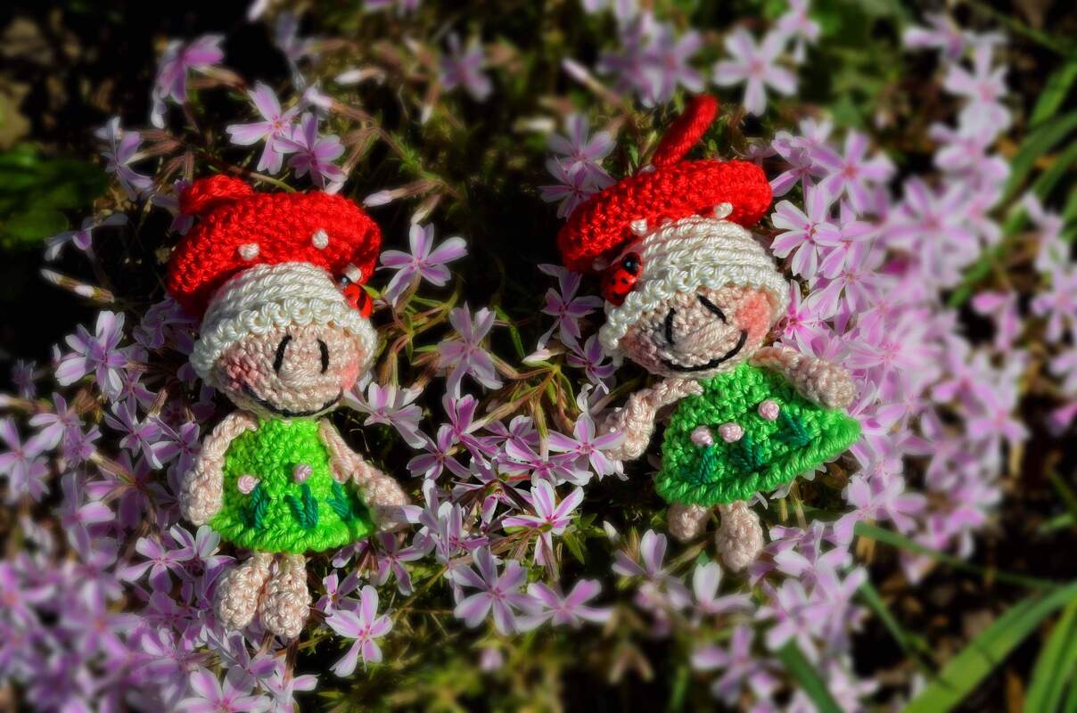 Glückspilz Schlüsselanhänger Fliegenpilz Taschenbaumler Glücksbringer