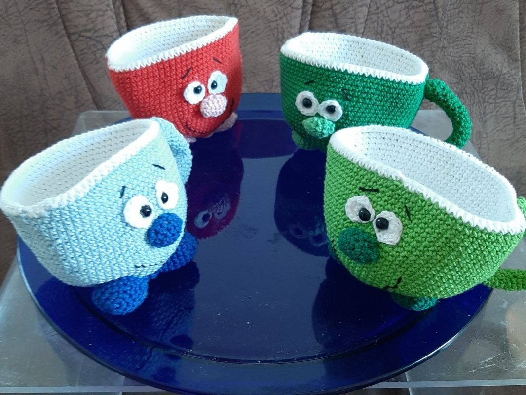 Häkelanleitung für süße Tässchen - Perfekt zum Verschenken