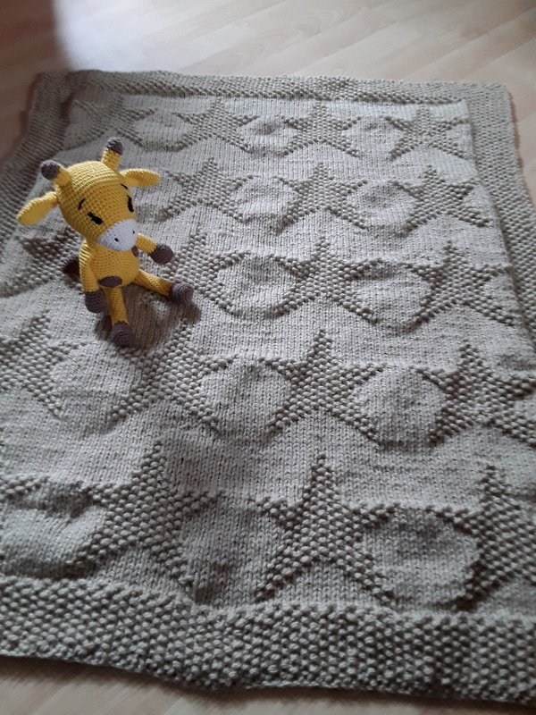 Strickanleitung I Babydecke Sternenmeer