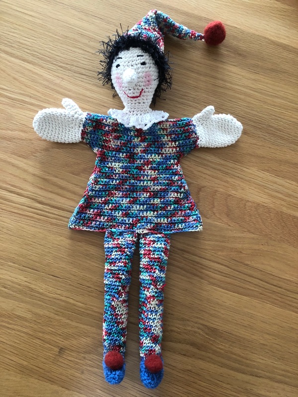 Häkelanleitung Handpuppe Kasperl