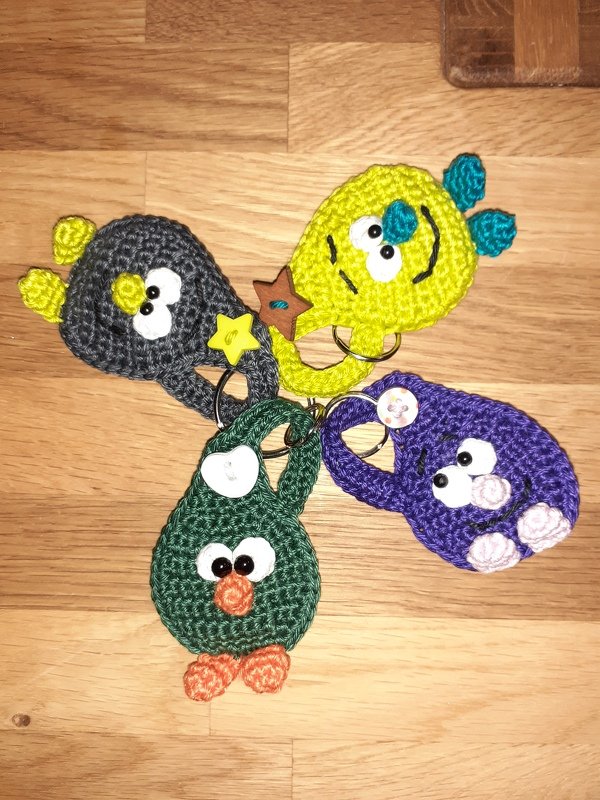 Häkelanleitung &quot;Chip-Tröpfli&quot; für Einkaufswagenchip! Ideal für Wollreste!