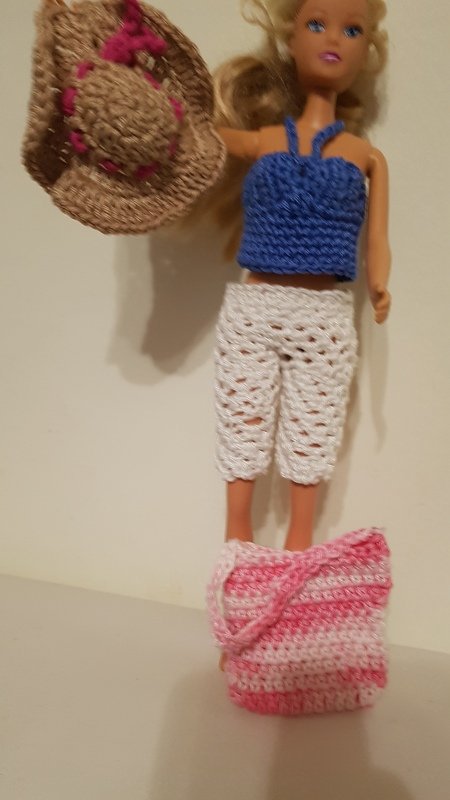 Häkelanleitung Urlaubsgarderobe für  Ankleidepuppen (10 Teile)