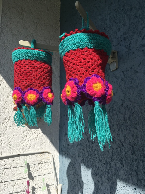 Lampion häkeln:  Blumenreigen