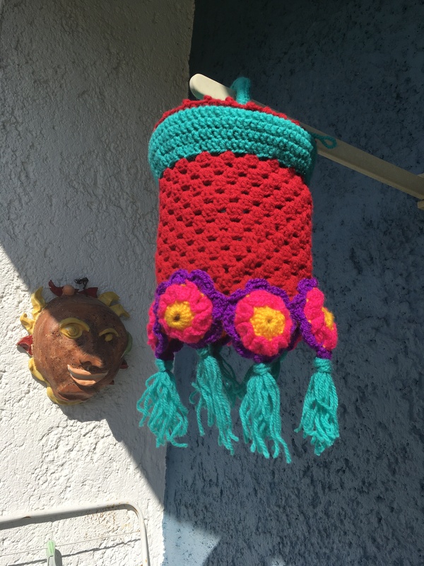 Lampion häkeln:  Blumenreigen