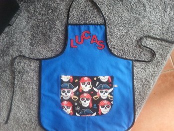 Werkschürze als Schulanfangsgeschenk (eigene Kreation)