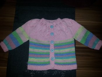 Babystrickjacke Gr. 74 (eigene Kreation)