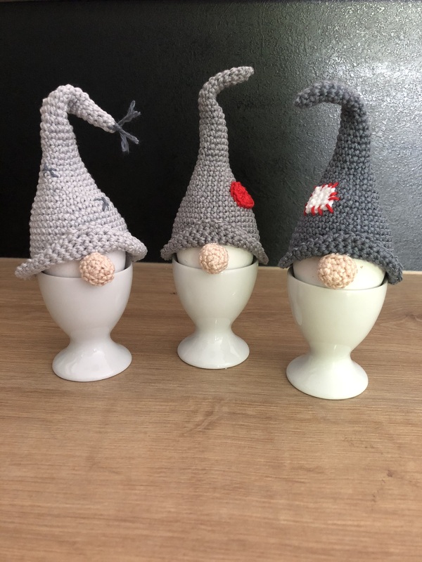 Eierwärmer Wichtelbande &quot;Die Wegglies&quot; - Tischdeko, Geschenk