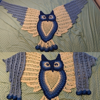 I went up a few hook sizes(6.5) and this guy came out huge and perfect! Properly stretched out it is longer than my queen-size bed! The pattern was easy to follow and the pictures were very helpful if you do get confused.