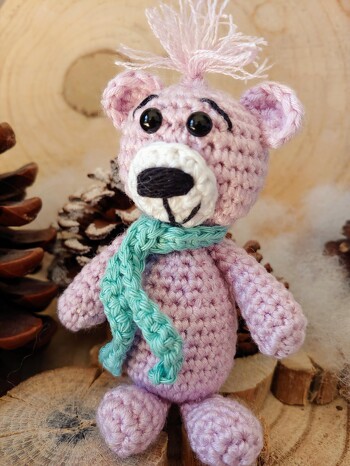 Miniamigurumi kleiner Teddy 