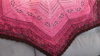 CAL Tuch Blumenstern, nach Anleitung von streifgetier.