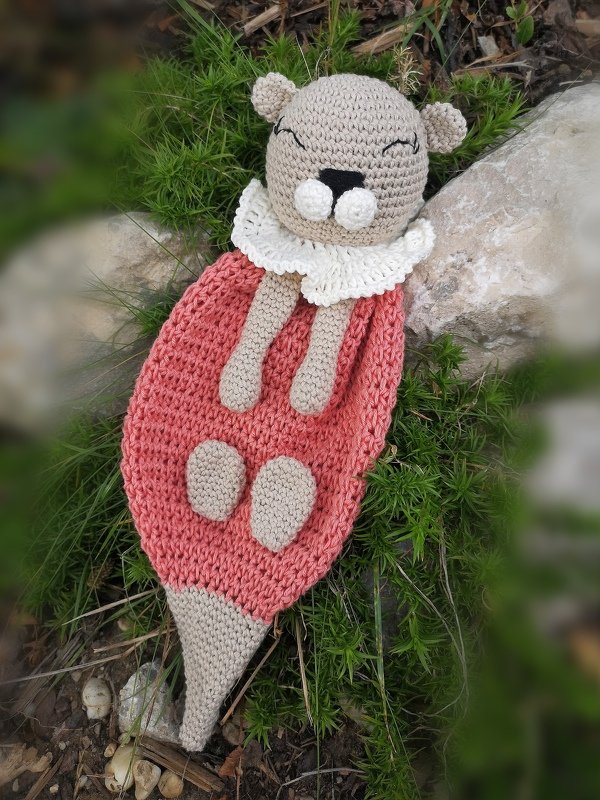 Häkelanleitung Schmusetuch Ottermädchen Lisa