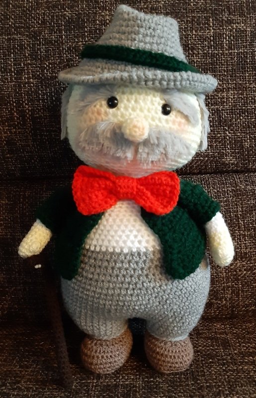 Opa Gustl 30 cm Dekofigur Großeltern Geburtstag Hochzeit Vatertag