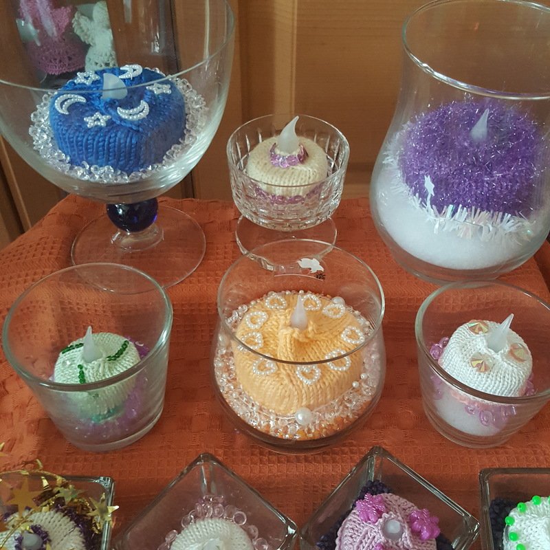 LED Teelichttorte - Geburtstagstörtchen