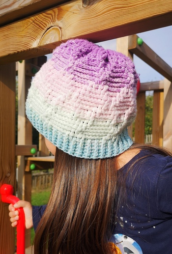 Tolle Mütze, wird sogar bei warmen Temperaturen nicht mehr abgesetzt 🤣