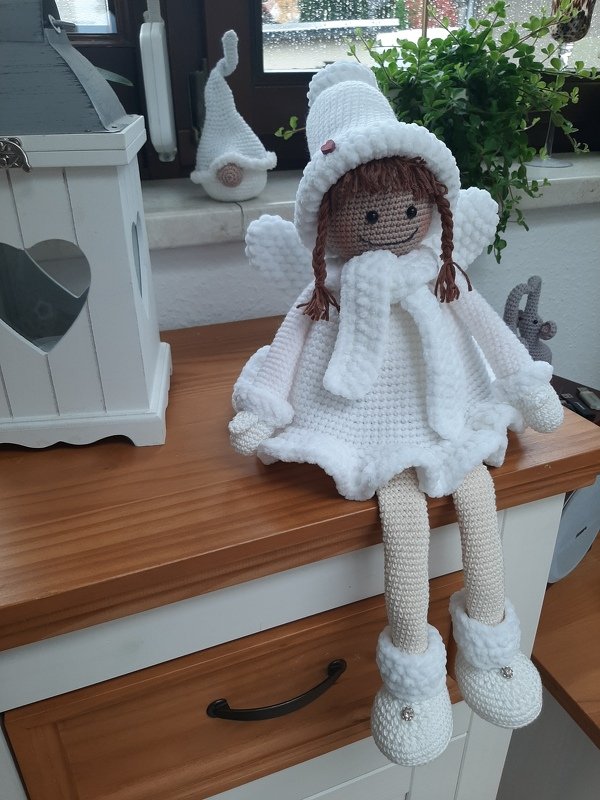 Häkelanleitung, Winterkind &quot;Martha&quot; Deko! Kantenhocker!