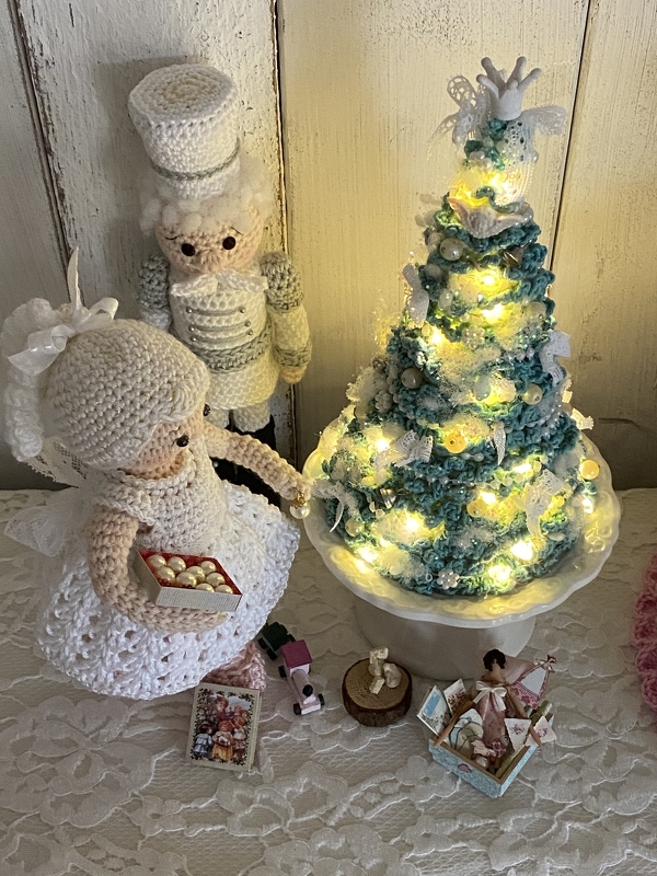 beleuchtete Deko "Wir schmücken den Weihnachtsbaum"