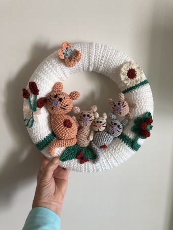 Katzen Türkranz für die Kita meines Enkels